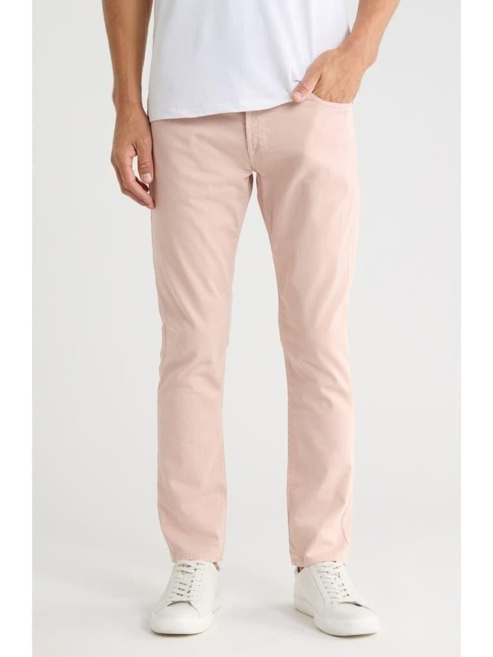 Adriano Goldschmied Mens Jamison Skinny Chino Pants Light Mauve Pink Size 29